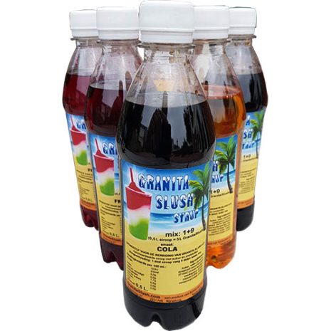 0,5 Liter GranitaSlushsiroop flesjes 6x 0,5 Liter GranitaSlushsiroop flesjes 6x