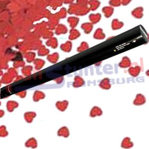 Confetti Handshooter Hartjes Rood Confetti schietpijp CO2 Confetti Handshooter Hartjes Rood Confetti schietpijp CO2