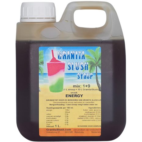 Energy Slushsiroop 1L - Bruine slush