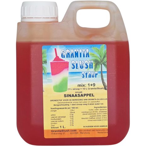Sinaasappel Slushsiroop 1L - Oranje slush