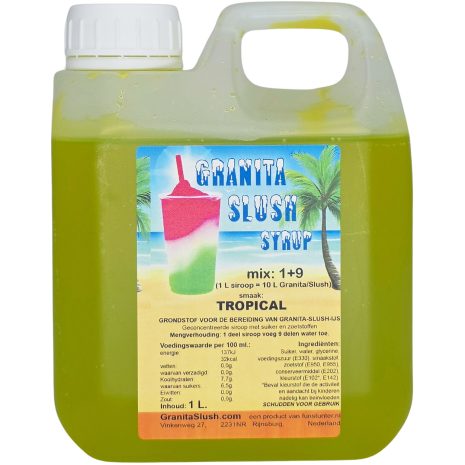 Tropical Slushsiroop 1L - Groene slush