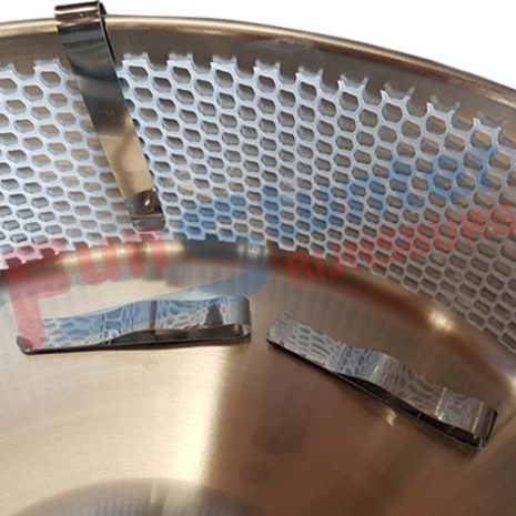 Suikerspin machine net FunStunter FS-C50 met gaasnet klem detail