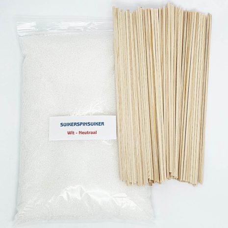 Suikerspin neutraal, Suikerspinsuiker Wit, suikerspin wit, suikerspin zonder e-nummers