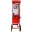 Mooie popcornmachine op onderwagen, Popcornmachine op wagen, popcornmachine op kar