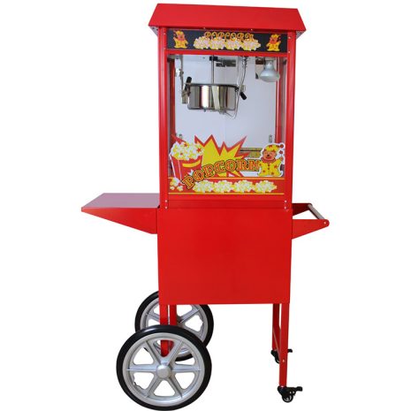 Popcornmachine met onderwagen, Popcornmachine FS-PC68, 6 to 8 Oz popper, Goedkope popcornmachine, Professionele popcornmachine